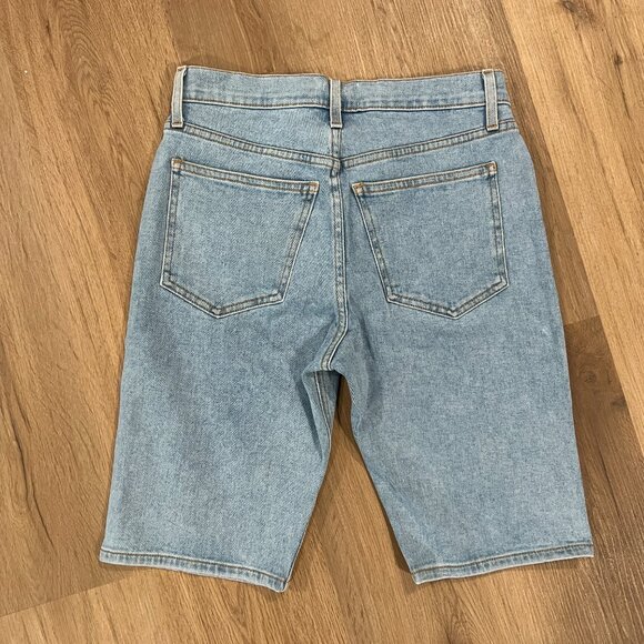 NWT Nanushka Bermuna Long Blue Jean Shorts Size 28 - Picture 8 of 8